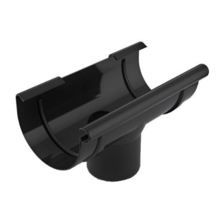 BRYZA PVC Lej spustowy 125/90mm Czarny (Ral 9005)