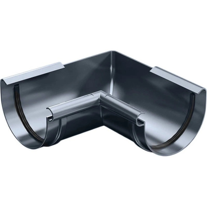 Narożnik wewnętrzny rynny 90° Ø 125 mm ProAqua Budmat 90° Antracyt (RAL 7016)
