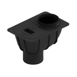 BRYZA PVC Osadnik 110mm Czarny (RAL 9005)