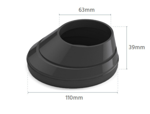 BRYZA PVC Redukcja 110/63mm (do osadnika) Czarny (RAL 9005) BRYZA PVC Redukcja 110/63mm (do osadnika) Czarny (RAL 9005)