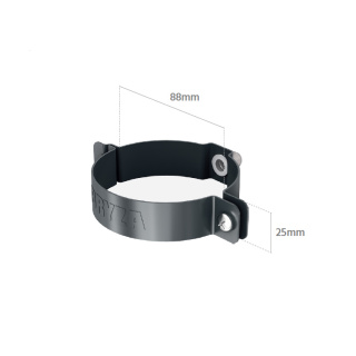 BRYZA STAL Obejma rury 90mm Grafit (RAL 7021)
