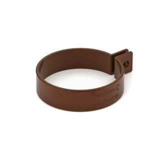 BRYZA PVC brązowy Obejma rury 90mm PVC (Ral 8017)