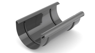 Bryza PVC Złączka rynny 125 mm Grafit