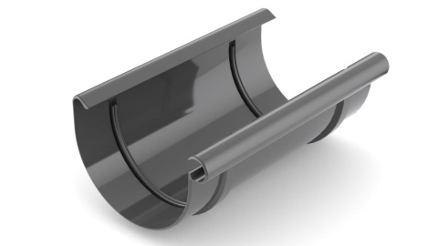 Bryza PVC Złączka rynny 125 mm Grafit (RAL 7021) Bryza PVC Złączka rynny 125 mm Grafit (RAL 7021)
