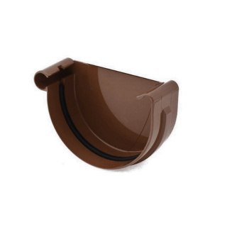 Bryza PVC Denko lewe 125 mm Brąz (RAL 8017)