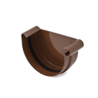 Bryza PVC Denko prawe 125 mm Brąz (RAL 8017)