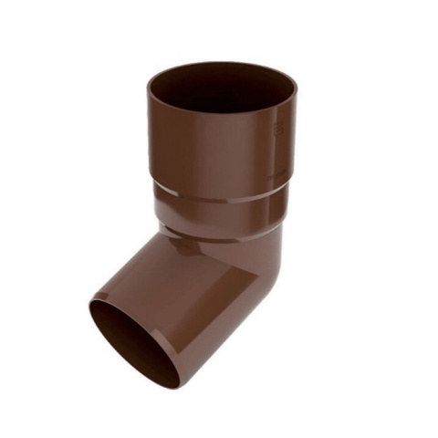 Bryza PVC Kolano / Wylewka 90mm kąt 67,5° Brąz (RAL 8017) Bryza PVC Kolano / Wylewka 90mm kąt 67,5° Brąz (RAL 8017)