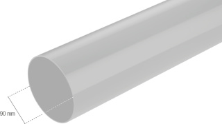 Bryza PVC Rura Spustowa 3 mb 90 mm Grafit