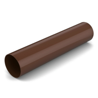 Bryza PVC Rura Spustowa 4 mb 90 mm Brąz (RAL 8017)