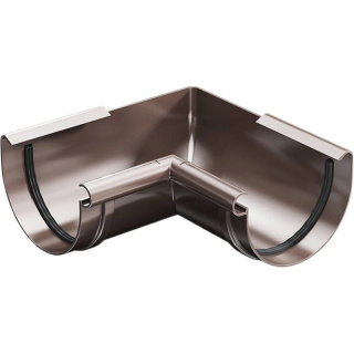 Narożnik wewnętrzny rynny 90° Ø 125 mm ProAqua Budmat 90° Czarny (RAL 9005)