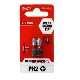 Bity Udarowe Shockwave Ph2 25mm Impact 2szt. Milwaukee