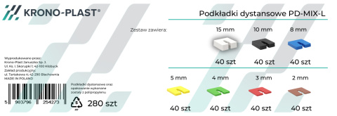 Podkładki dystanosowe Podkładki dystanosowe
