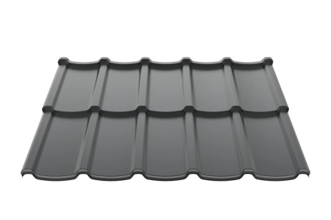Ruukki Modular Crown BT Antracyt (Ral 7016) - Blachodachówka - panel Ruukki Modular Crown BT Antracyt (Ral 7016) - Blachodachówka - panel