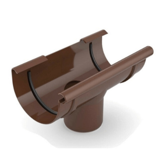 BRYZA PVC brązowy (Ral 8017) Lej spustowy 125/90mm