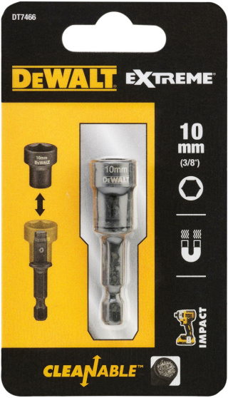 Dewalt Końcówka Z Nasadką 10mm Udarowa Samoczyszcząca Dt7466