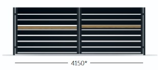Brama Dwuskrzydłowa Budmat Variante – Wersje 1–5 | Stalowe Ogrodzenie Nowoczesne