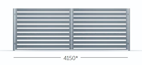 Brama Dwuskrzydłowa Budmat Variante – Stylowe Wejście do Ogrodzenia Stalowego