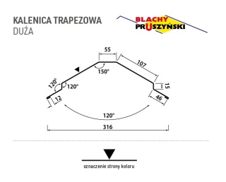 Kalenica TRAPEZOWA Duża Pruszyński